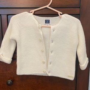 Janie and Jack 3-6 Month White Sweater